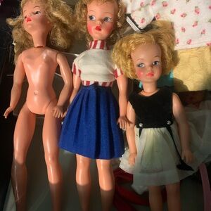 Vintage Tammy Doll 1960s With Case, Three Dolls, Clothing And Accessories